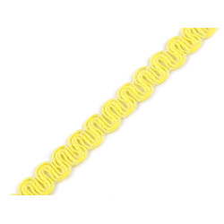 Taśma bawełniana szerokość 10 mm - Żółty (18 Metry)
