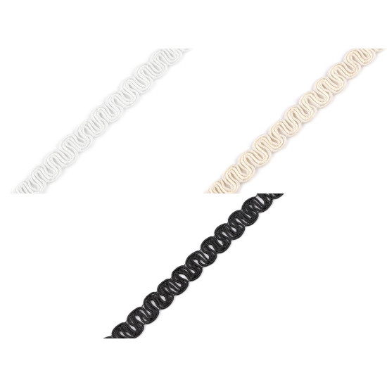 Cotton trimming braid width 10 mm - Ecru light (18 Meters) Cotton trimming braid width 10 mm - Ecru light (18 Meters)