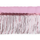 Banda / galon organza cu franjuri din paiete, latime 20 cm - Vișiniu (9 Metri) Banda / galon organza cu franjuri din paiete, latime 20 cm - Vișiniu (9 Metri)