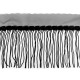 Banda / galon organza cu franjuri din paiete, latime 20 cm - Vișiniu (9 Metri) Banda / galon organza cu franjuri din paiete, latime 20 cm - Vișiniu (9 Metri)