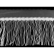 Banda / galon organza cu franjuri din paiete, latime 20 cm - Vișiniu (9 Metri) Banda / galon organza cu franjuri din paiete, latime 20 cm - Vișiniu (9 Metri)