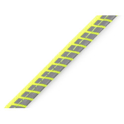 Bevarrható fényvisszaverő paszpol szalag 10 mm - Sárga reflex (1 Méter)