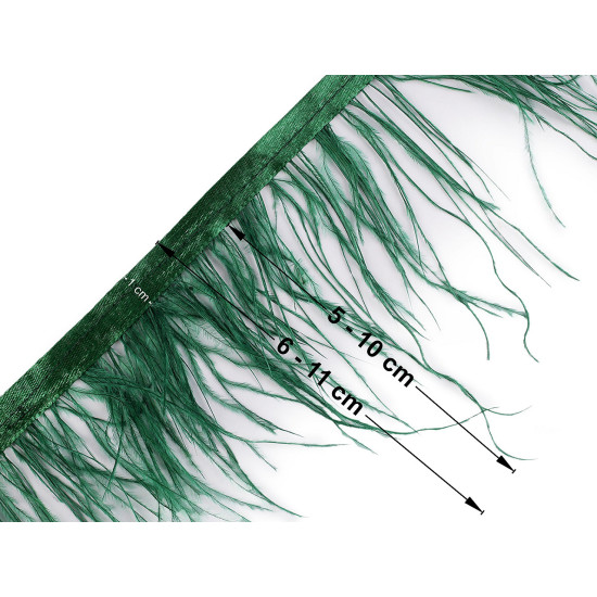 Trimming braid - marabou feathers, 5-10 cm - Lightgrey (10 Meters) Trimming braid - marabou feathers, 5-10 cm - Lightgrey (10 Meters)
