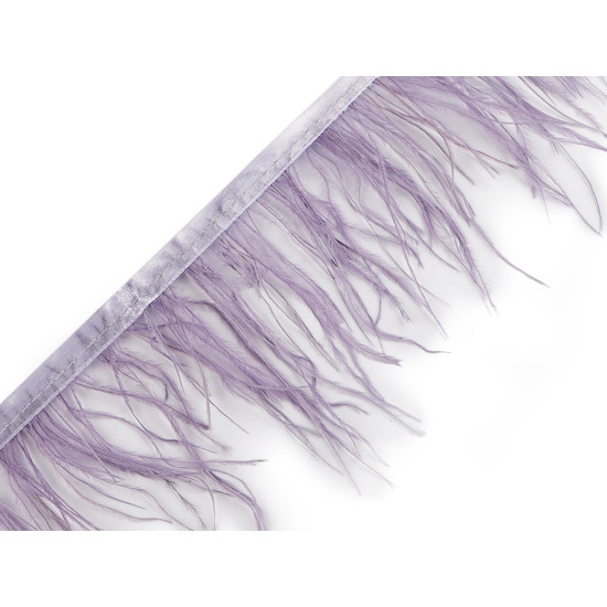 Trimming braid - marabou feathers, 5-10 cm - Lightgrey (10 Meters) Trimming braid - marabou feathers, 5-10 cm - Lightgrey (10 Meters)