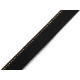 Insertion piping with rhinestones and tulle, width 15; 20 mm - Black (10 Meters) Insertion piping with rhinestones and tulle, width 15; 20 mm - Black (10 Meters)