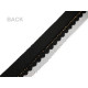 Insertion piping with rhinestones and tulle, width 15; 20 mm - Black (10 Meters) Insertion piping with rhinestones and tulle, width 15; 20 mm - Black (10 Meters)
