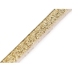 Lurex insertion piping, width 10 mm - Gold (1 Meter)