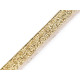 Lurex insertion piping, width 10 mm - Gold (1 Meter) Lurex insertion piping, width 10 mm - Gold (1 Meter)