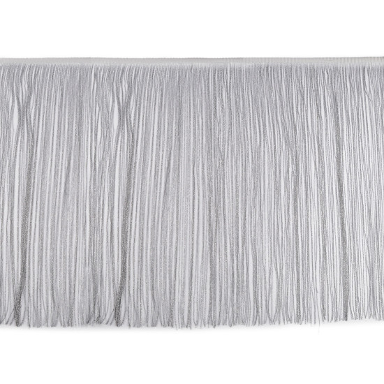 Frange avec lurex, largeur 50 cm - Noir (1 Mètre) Frange avec lurex, largeur 50 cm - Noir (1 Mètre)