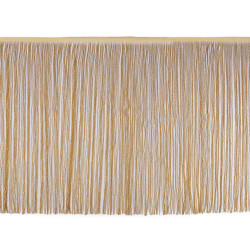 Frange avec lurex, largeur 50 cm - Or lt. (1 Mètre)