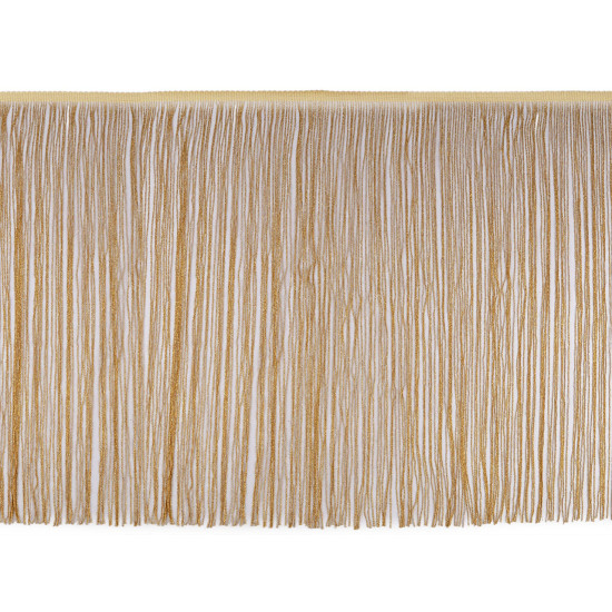 Frange avec lurex, largeur 50 cm - Noir (1 Mètre) Frange avec lurex, largeur 50 cm - Noir (1 Mètre)