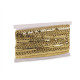Leon braid with sequins, width 16 mm - Gold (1 Meter) Leon braid with sequins, width 16 mm - Gold (1 Meter)