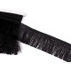 Fringe - shiny, width 60 mm - Lightbeige (1 Meter)