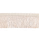 Fringe - shiny, width 60 mm - Lightbeige (1 Meter)