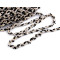 Braided trimming with small sequins, width 10 mm - Black (1 Meter)