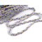Braided trimming with small sequins, width 10 mm - Blue light (1 Meter)