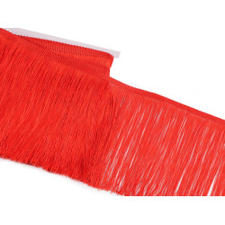 Frange - brillante, largeur 18 mm - Rouge (27 Mètres)