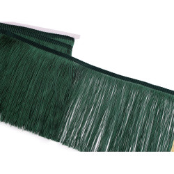 Frange - brillante, largeur 18 mm - Vert foncé (27 Mètres)