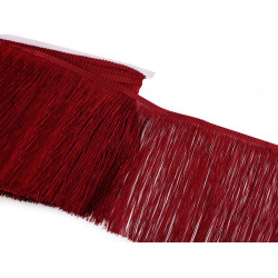 Frange - brillante, largeur 18 mm - Bordeaux (27 Mètres)