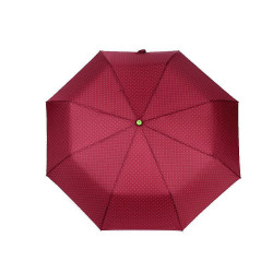 Parasol damski składany automatyczny w kropeczki - Jasny bordo (1 Sztuka)
