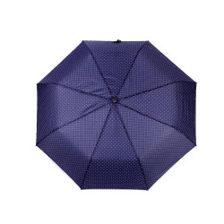 Parasol damski składany automatyczny w kropeczki - Granatowy (1 Sztuka)