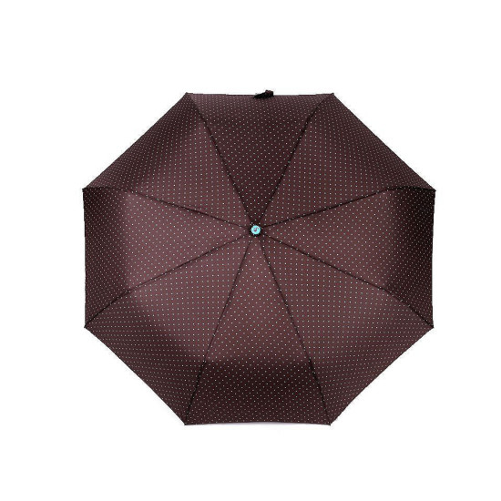 Parasol damski składany automatyczny w kropeczki - Czarny (1 Sztuka) Parasol damski składany automatyczny w kropeczki - Czarny (1 Sztuka)