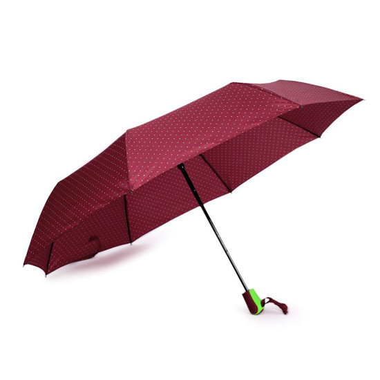 Parasol damski składany automatyczny w kropeczki - Czarny (1 Sztuka) Parasol damski składany automatyczny w kropeczki - Czarny (1 Sztuka)