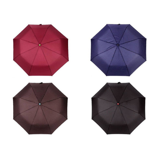 Parasol damski składany automatyczny w kropeczki - Czarny (1 Sztuka) Parasol damski składany automatyczny w kropeczki - Czarny (1 Sztuka)
