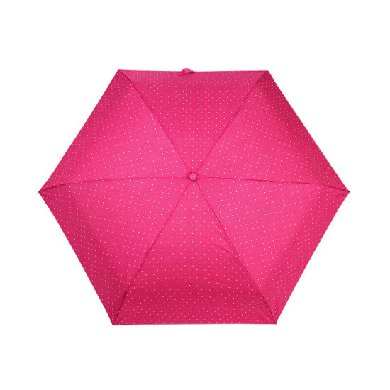 Ladies folding mini umbrella polka dots - Raspberry (5 Pieces) Ladies folding mini umbrella polka dots - Raspberry (5 Pieces)