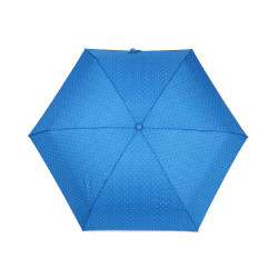 Ladies folding mini umbrella polka dots - Rich blue (1 Piece)