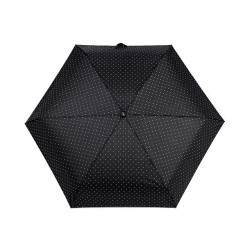 Ladies folding mini umbrella polka dots - Black (1 Piece)