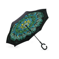 Coolbrella - parapluie pliant inversé - Vert (1 Pièce)