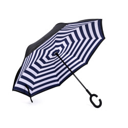 Coolbrella - parapluie pliant inversé - Bleu fonçé (1 Pièce)