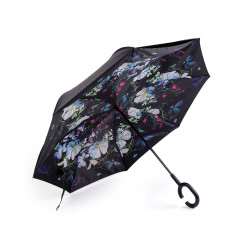 Coolbrella - parapluie pliant inversé - Noir (1 Pièce)