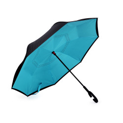 Coolbrella - parapluie pliant inversé - Bleu turquoise (1 Pièce)