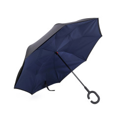 Coolbrella - parapluie pliant inversé - Bleu fonçé (1 Pièce)