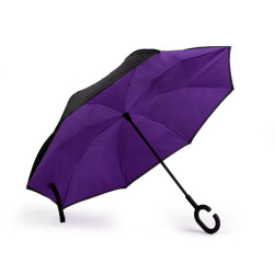 Coolbrella - parapluie pliant inversé - Violet (1 Pièce)