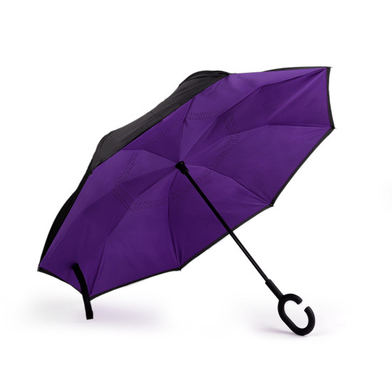 Coolbrella - parapluie pliant inversé - Bleu (3 Pièces) Coolbrella - parapluie pliant inversé - Bleu (3 Pièces)