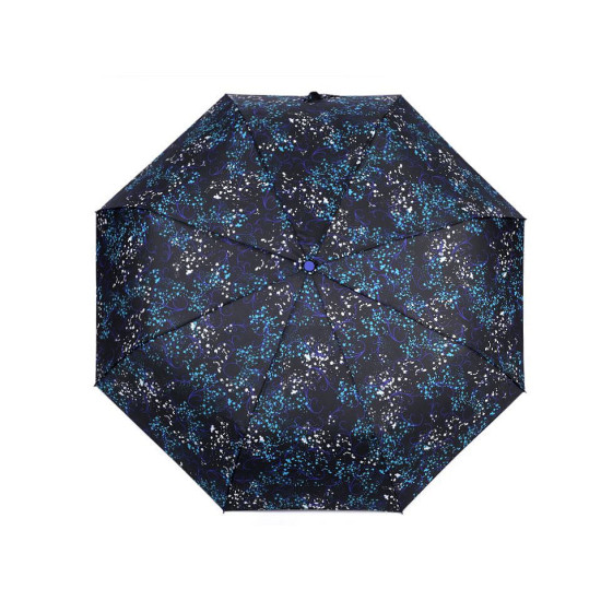 Ladies auto-open folding umbrella - Blue (1 Piece) Ladies auto-open folding umbrella - Blue (1 Piece)