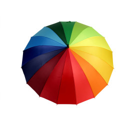Parasol duży rodzinny tęcza - Wielokolorowy (1 Sztuka)