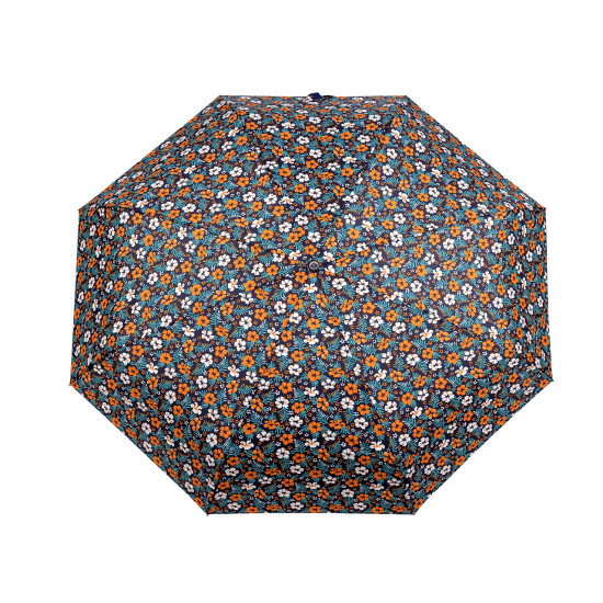 Mini parapluie pliant pour femme, fleurs - Noir (1 Pièce) Mini parapluie pliant pour femme, fleurs - Noir (1 Pièce)