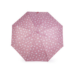 Mini parapluie pliant pour femme, fleurs - Poudre (1 Pièce)