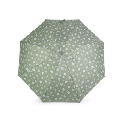 Mini parapluie pliant pour femme, fleurs - Vert (1 Pièce)