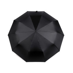 Folding umbrella with led light in the handle - Black (1 Piece)