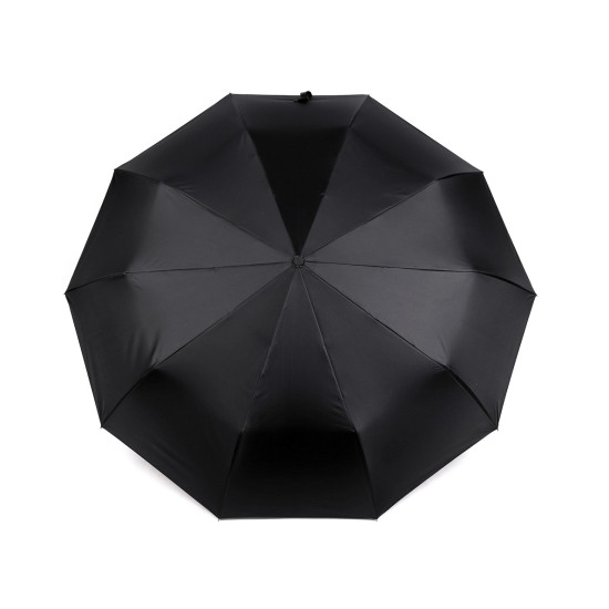 Folding umbrella with led light in the handle - Black (1 Piece)