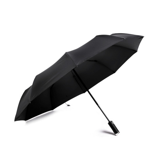 Folding umbrella with led light in the handle - Black (1 Piece)