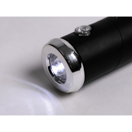 Folding umbrella with led light in the handle - Black (1 Piece)