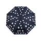 Ladies folding auto-open magic umbrella, butterfly - Black (1 Piece) Ladies folding auto-open magic umbrella, butterfly - Black (1 Piece)