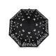 Ladies folding auto-open magic umbrella, butterfly - Black (1 Piece) Ladies folding auto-open magic umbrella, butterfly - Black (1 Piece)