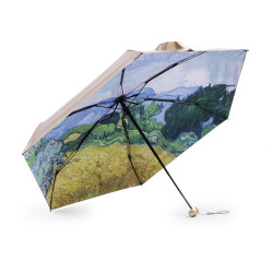 Mini umbrela pliabila de dama - Albastru deschis (1 Bucată)